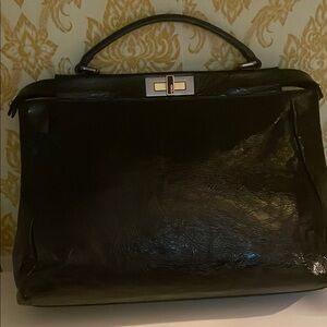 Black Leather Handbag